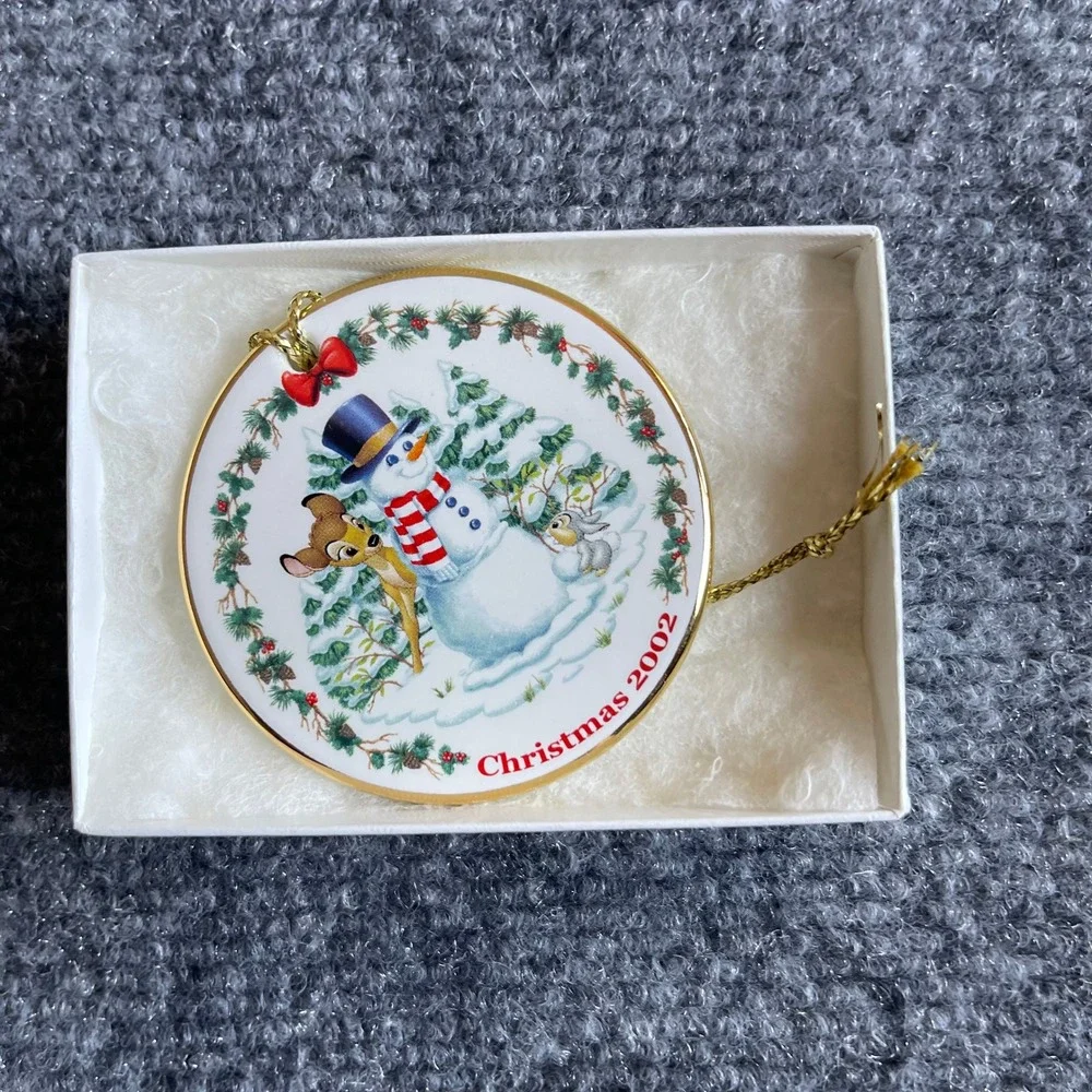 Disney Bambi First Snowfall Christmas 2002 Ornament Scholastic Inc Vintage Boxed